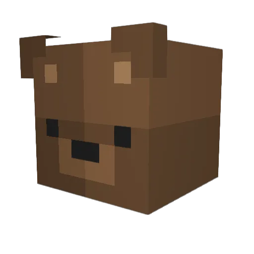 Aerheart Minecraft avatar head, 3D render