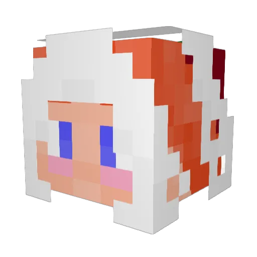 Aeri_Z Minecraft avatar head, 3D render