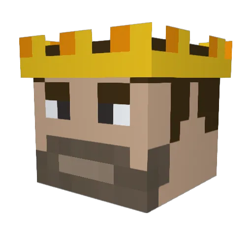 AerialMANGOS Minecraft avatar head, 3D render
