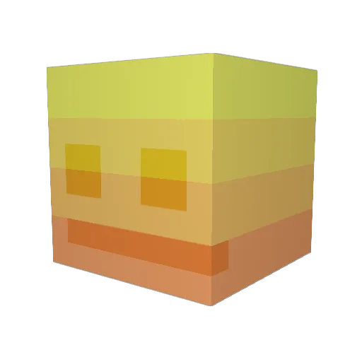 Aericurax Minecraft avatar head, 3D render