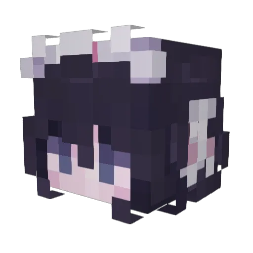 Aeriella Minecraft avatar head, 3D render