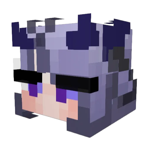 AerimiiVT Minecraft avatar head, 3D render