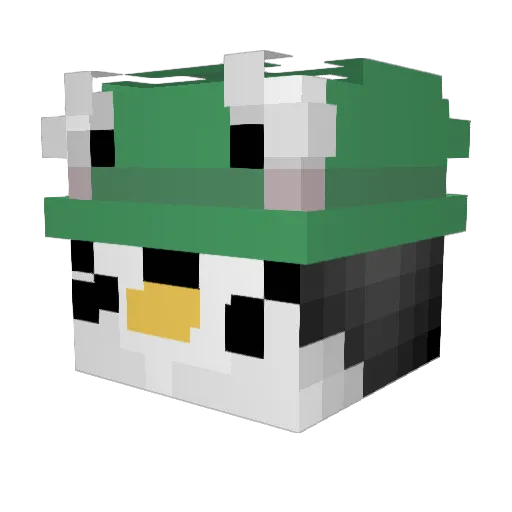 AerisFell Minecraft avatar head, 3D render