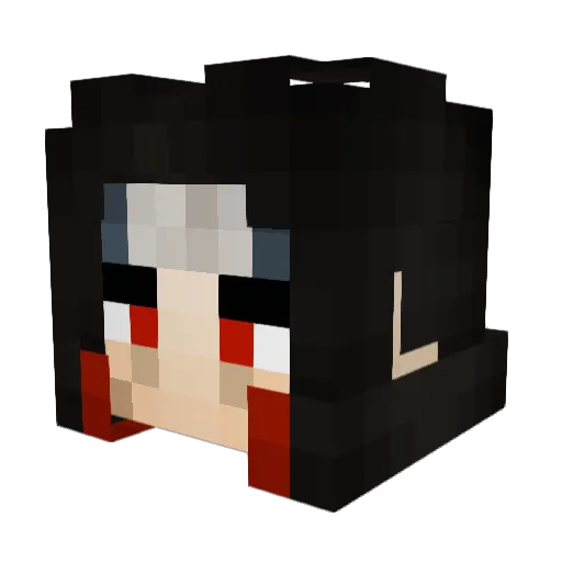 AerisFluxus Minecraft avatar head, 3D render