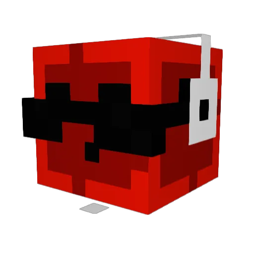 Aerlai Minecraft avatar head, 3D render