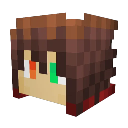 AeroBatBoi Minecraft avatar head, 3D render
