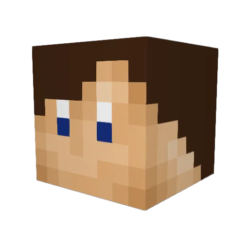 AeroMechanic Minecraft avatar head, 3D render