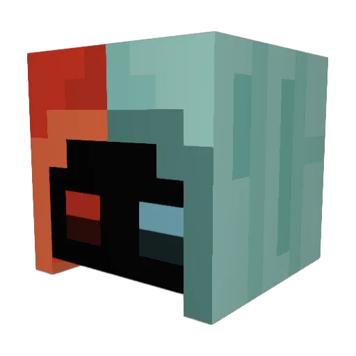 AeroTauri Minecraft avatar head, 3D render