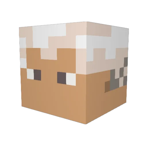 AeroZero404 Minecraft avatar head, 3D render