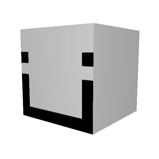 Aerofied_ Minecraft avatar head, 3D render