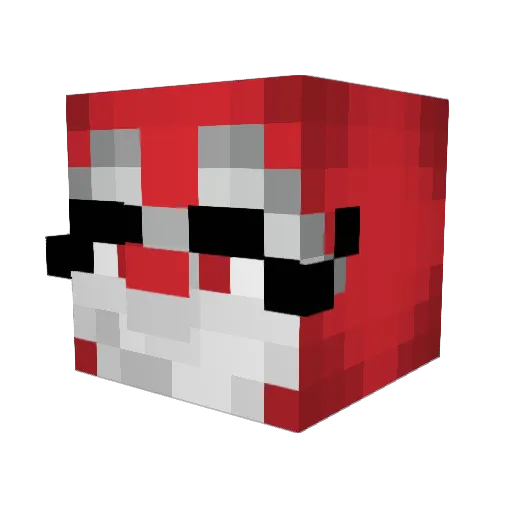 Aeromorphs Minecraft avatar head, 3D render