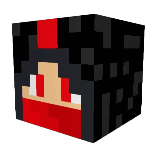 Aeron273 Minecraft avatar head, 3D render