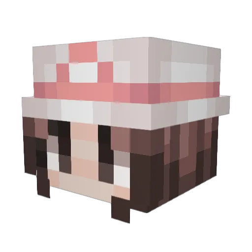 Aeron93 Minecraft avatar head, 3D render