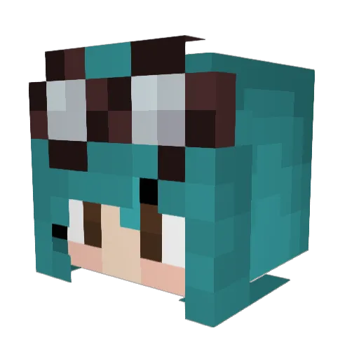 Aerotronz Minecraft avatar head, 3D render
