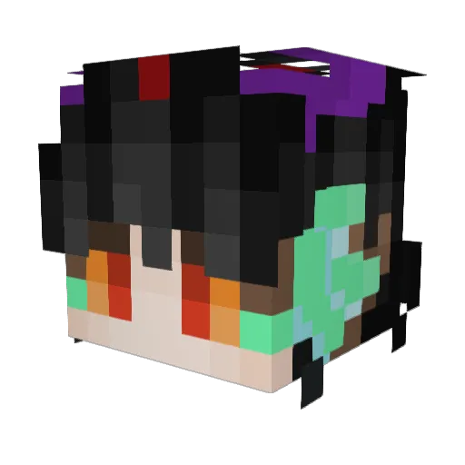 AerouantsDen Minecraft avatar head, 3D render