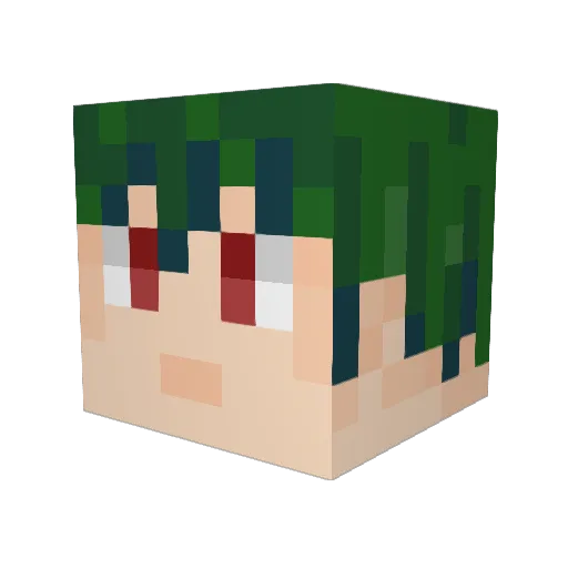 Aerowright Minecraft avatar head, 3D render