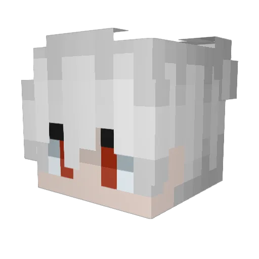 AerozXI Minecraft avatar head, 3D render