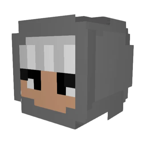 Aerozty Minecraft avatar head, 3D render