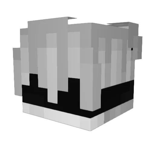 Aerxina Minecraft avatar head, 3D render
