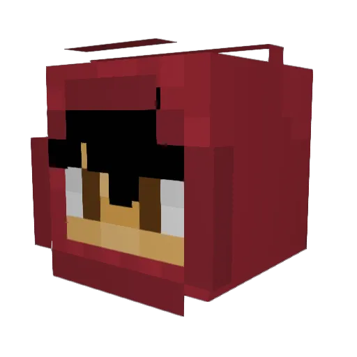 Aerykk Minecraft avatar head, 3D render