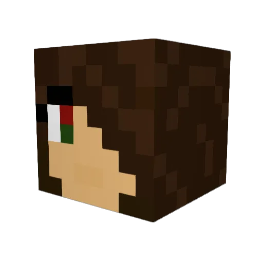 AerynSunRules Minecraft avatar head, 3D render
