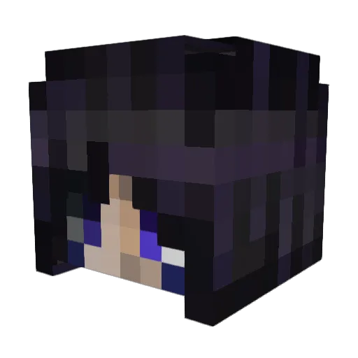 AerysV Minecraft avatar head, 3D render