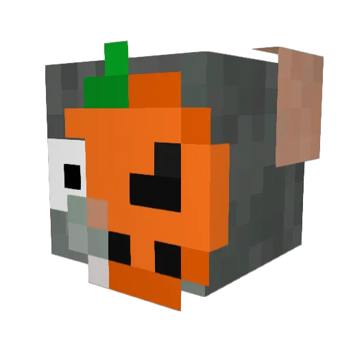 Aes_Niki Minecraft avatar head, 3D render