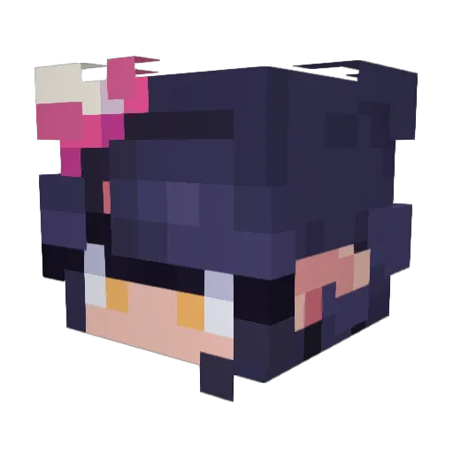 AesirVanir Minecraft avatar head, 3D render