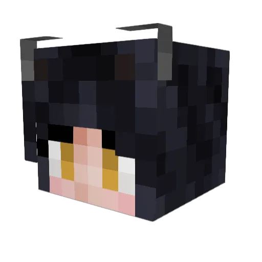 Aesithyx Minecraft avatar head, 3D render
