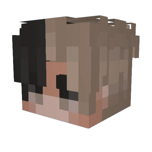 AespaWinter05 Minecraft avatar head, 3D render