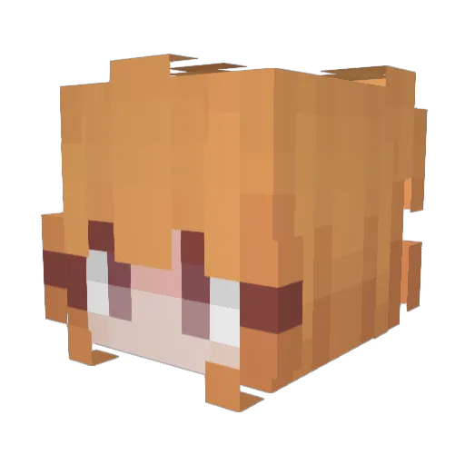 Aespha Minecraft avatar head, 3D render