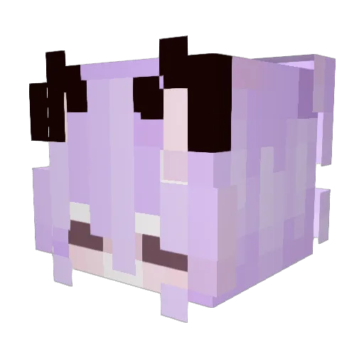 Aest1vate Minecraft avatar head, 3D render