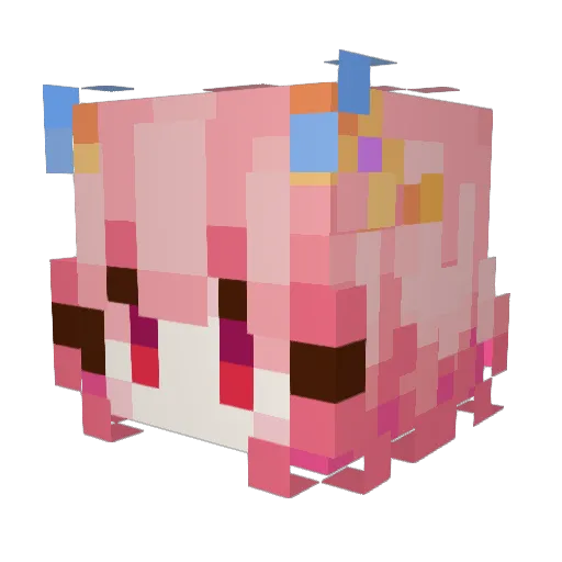 Aesther_Ellie Minecraft avatar head, 3D render