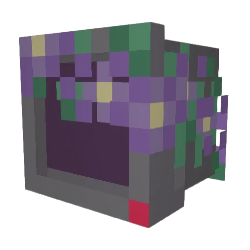Aeterna7 Minecraft avatar head, 3D render