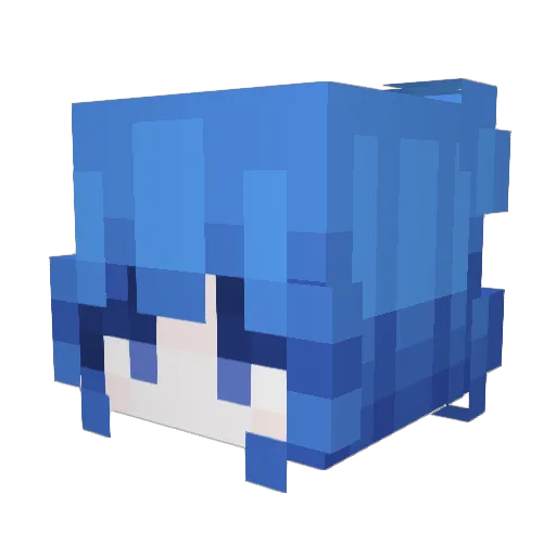 Aeternam89 Minecraft avatar head, 3D render