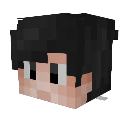 Aeternitus Minecraft avatar head, 3D render