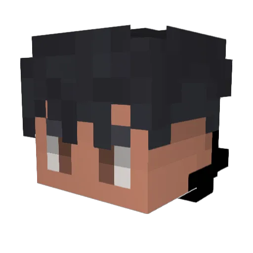 Aeterns Minecraft avatar head, 3D render
