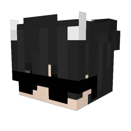 Aetervum Minecraft avatar head, 3D render