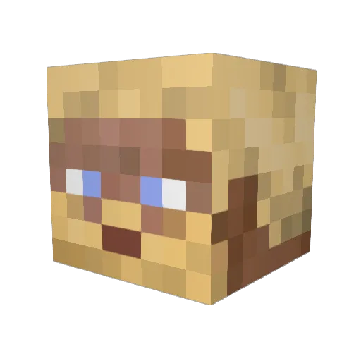 Aeth0s Minecraft avatar head, 3D render