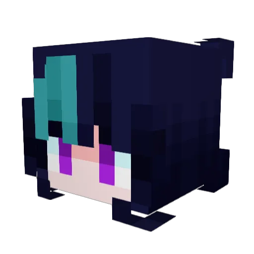 AethVA Minecraft avatar head, 3D render