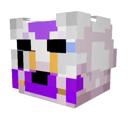 Aether7439 Minecraft avatar head, 3D render