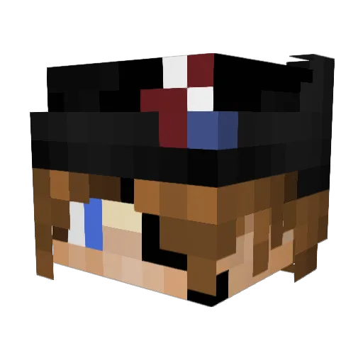 AetherJoako Minecraft avatar head, 3D render