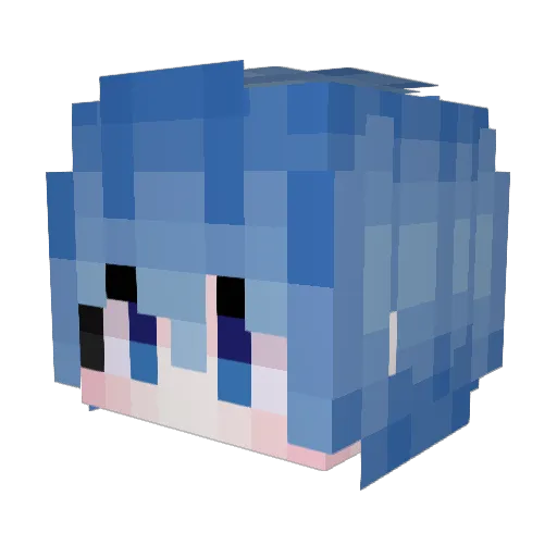 AetherOfTheStars Minecraft avatar head, 3D render