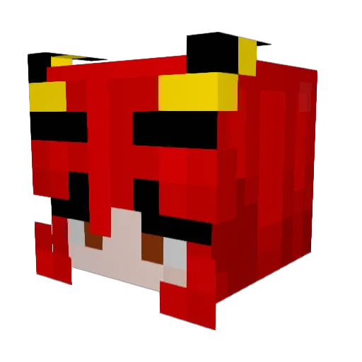 AetherPlace Minecraft avatar head, 3D render