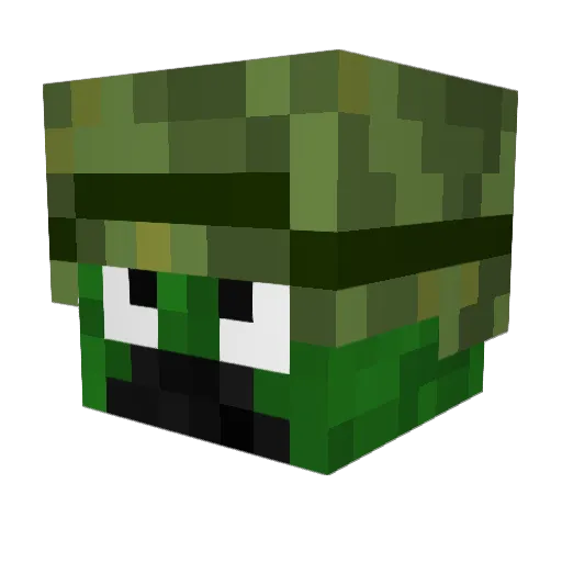 Aether_07 Minecraft avatar head, 3D render