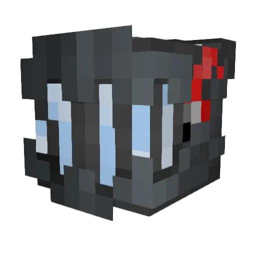 Aetherea Minecraft avatar head, 3D render