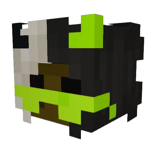 Aetherlysian Minecraft avatar head, 3D render