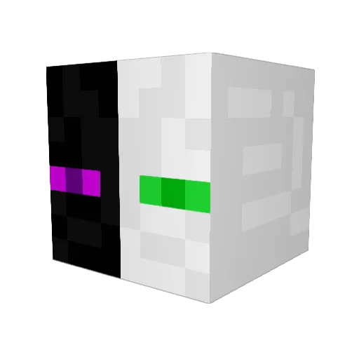AethersEnd Minecraft avatar head, 3D render
