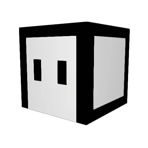 Aetherweav Minecraft avatar head, 3D render