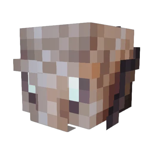 Aethex Minecraft avatar head, 3D render